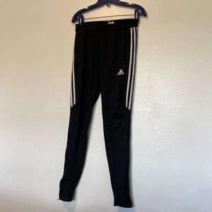Adidas climacool pocket stretch blk white striped pants xs
